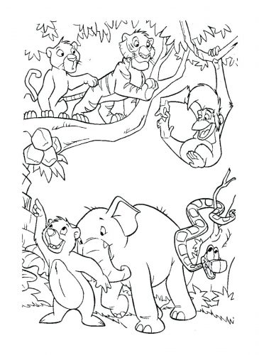 Coloring Pages Jungle Book Coloring Pages. Jungle Book Colouring 365x500 Coloring Pages Jungle Book Coloring Pages. Jungle Book Colouring