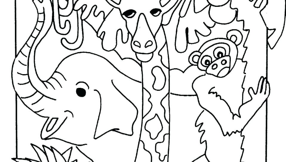 958x544 Jungle Coloring Page Jungle Coloring Page Tropical Coloring Page