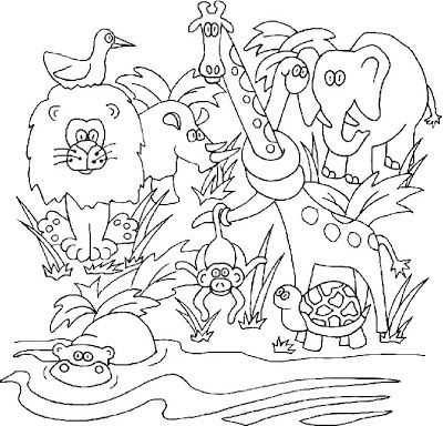 400x384 Jungle Coloring Pages For Kids Our Preschool Homeschool Blog