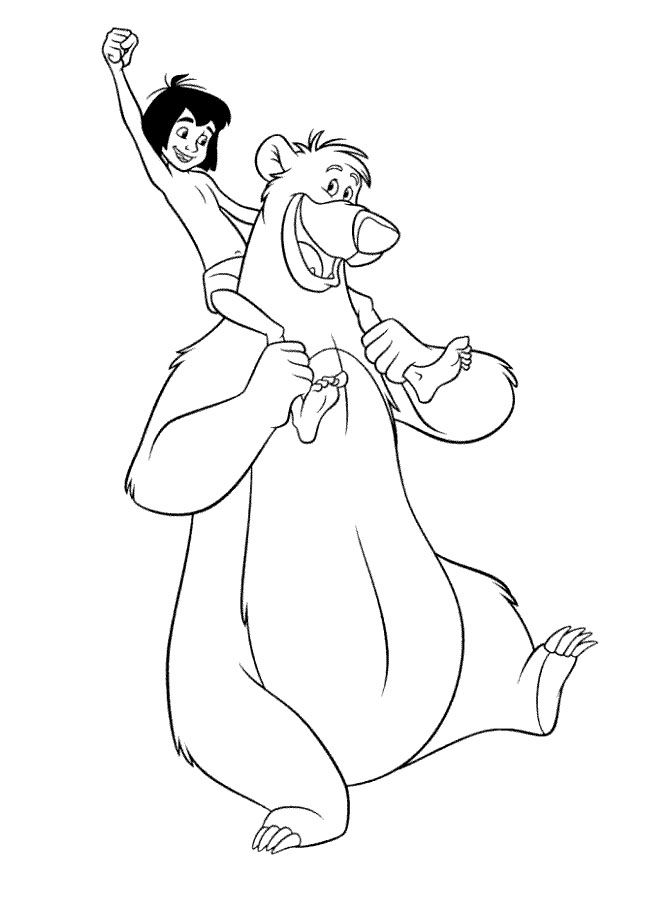 The Jungle Book Coloring Pages 667x910 The Jungle Book Coloring Pages