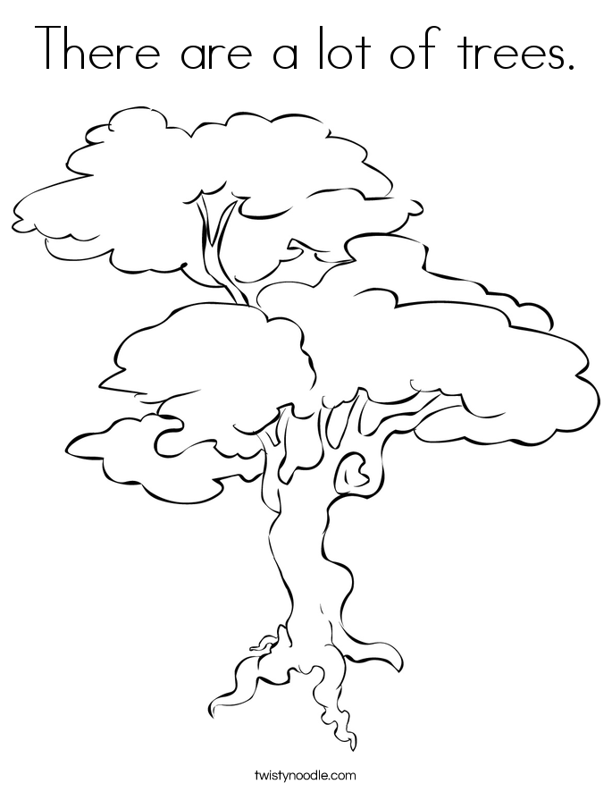 685x886 There Are A Lot Of Trees Coloring Page