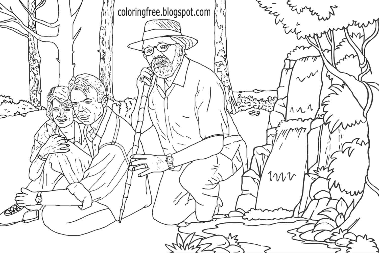 Jurassic Park Coloring Pages 1500x1000 Jurassic Park Coloring Pages