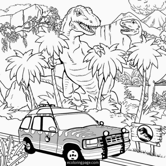 700x700 Jurassic World T Rex Indominus Rex Coloring Page E1441119551948
