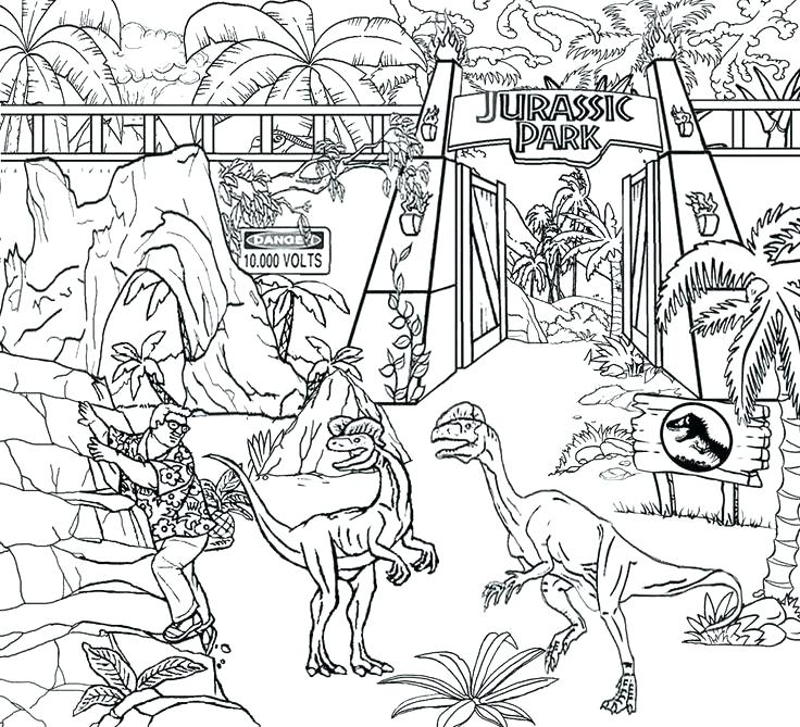 Jurassic Park Coloring Pages Vs Drawing World Coloring Pages 736x669 Jurassic Park Coloring Pages Vs Drawing World Coloring Pages