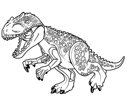 Jurassic World Indominus Rex Coloring Pages 427x330 Jurassic World Indominus Rex Coloring Pages