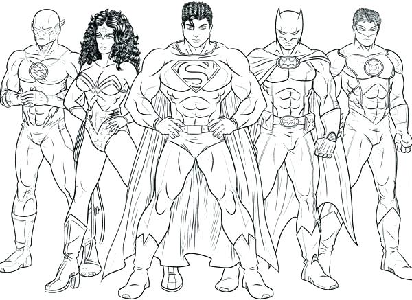 Young Justice Coloring Pages To Print Kids Drawing Of League Page 600x437 Young Justice Coloring Pages To Print Kids Drawing Of League Page