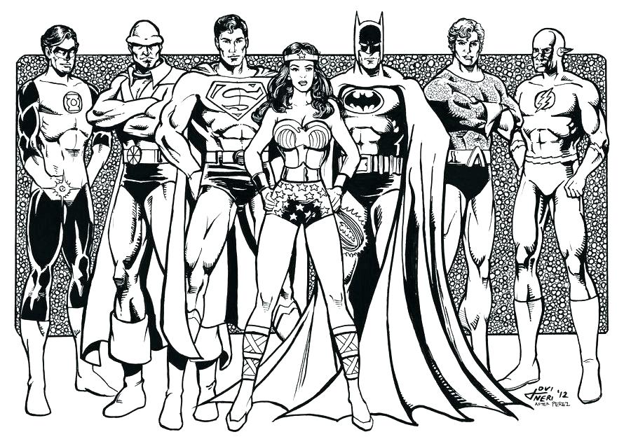 900x627 Justice League Coloring Pages To Print Avengers Vs Justice League