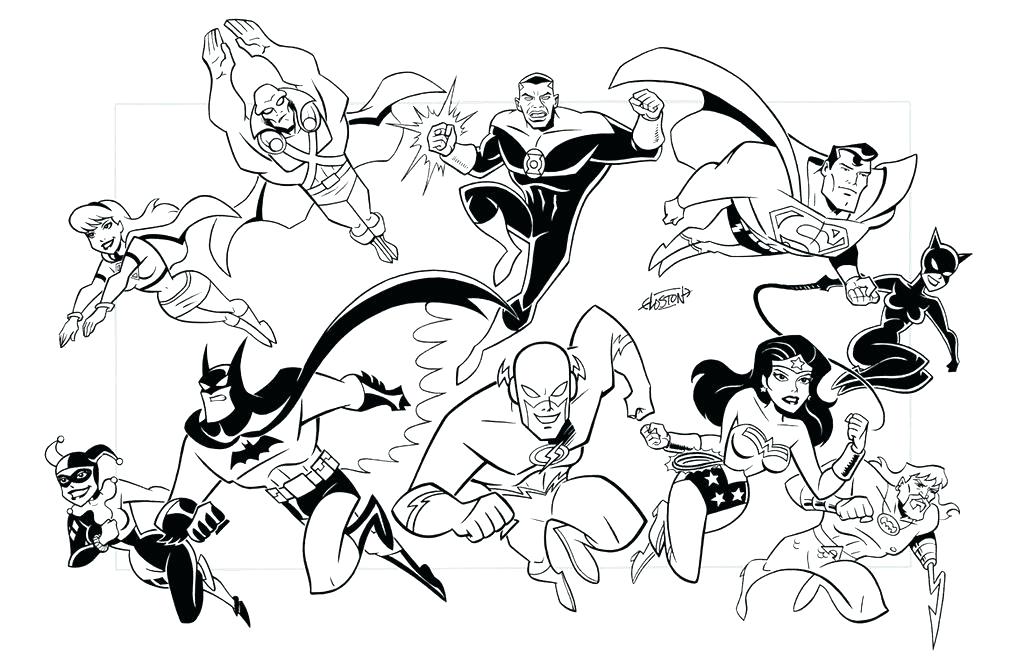 1024x664 Young Justice Coloring Pages Young Justice League Coloring Pages