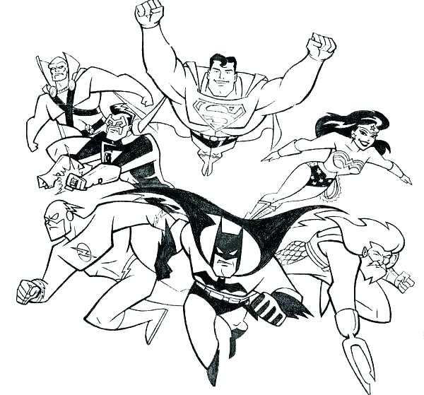 600x559 Dc Justice League Coloring Pages Charming Justice League Coloring