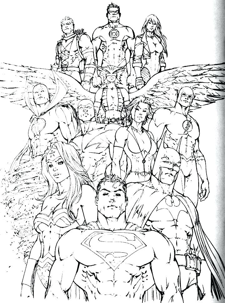 720x969 Justice League Coloring Pages To Print Alluring Justice League