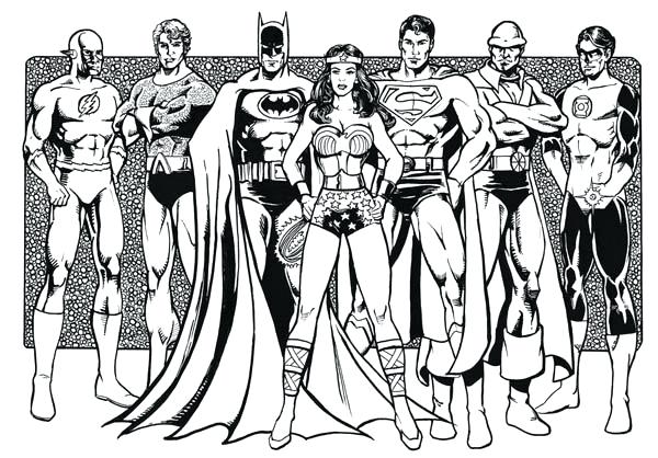 Justice League Of Coloring Page Free Coloring Justice League 600x418 Justice League Of Coloring Page Free Coloring Justice League