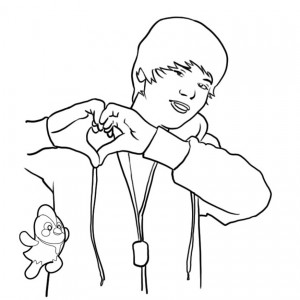 Justin Bieber Coloring Pages To Print For Free 300x300 Justin Bieber Coloring Pages To Print For Free