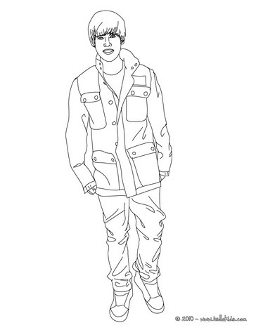 Justin Bieber Coloring Pages 364x470 Justin Bieber Coloring Pages