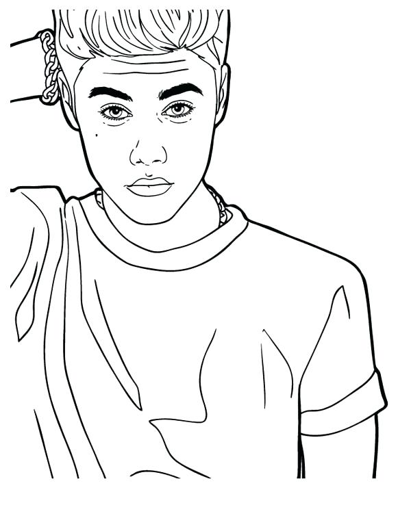 Justin Bieber Coloring Pages 600x776 Justin Bieber Coloring Pages