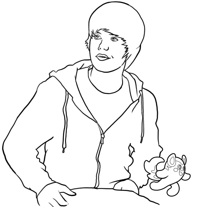 Justin Bieber Coloring Page Printable Coloring Pages 700x700 Justin Bieber Coloring Page Printable Coloring Pages