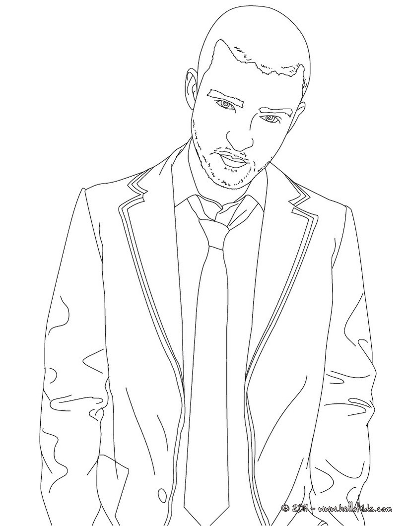 Justin Timberlake Coloring Pages 820x1060 Justin Timberlake Coloring Pages