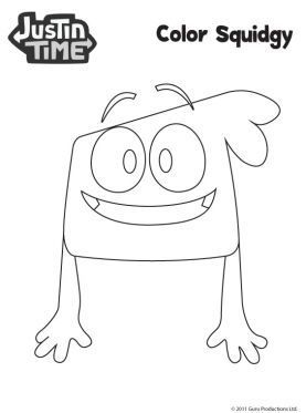Justin Time Pictures To Coler Squidgy Coloring Page Justin 277x373 Justin Time Pictures To Coler Squidgy Coloring Page Justin