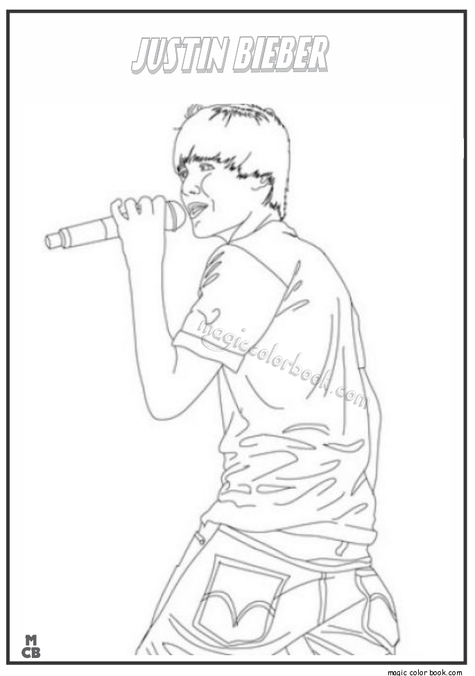 Famous People Coloring Pages Justin Bieber 01 685x975 Famous People Coloring Pages Justin Bieber 01