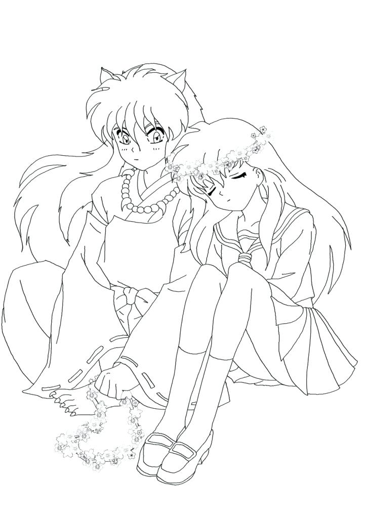 723x1024 Inuyasha Coloring Pages Epic Coloring Pages For Your Download