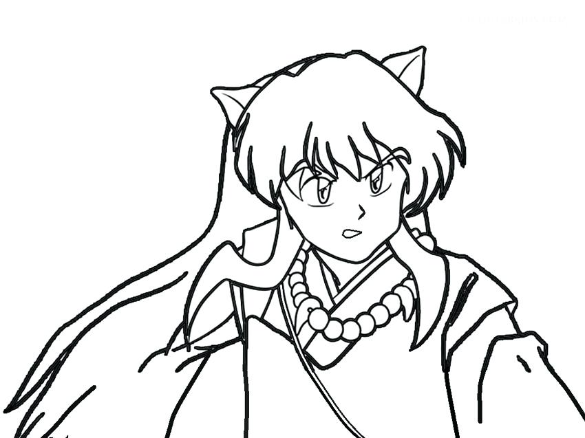 850x637 Inuyasha Coloring Pages Picture Of Printable Coloring Pages