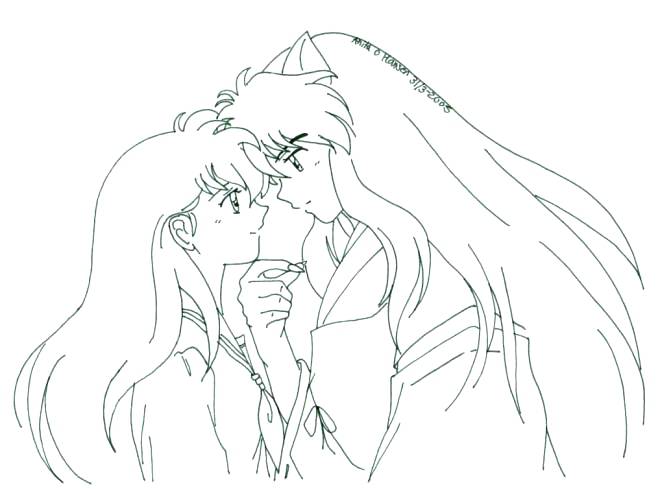 660x489 Top Rated Inuyasha Coloring Pages Images Love You On Inuyasha