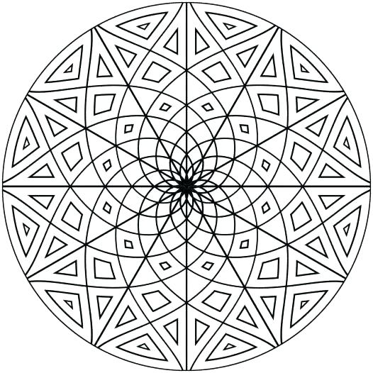 526x526 Kaleidoscope Coloring Pages Kaleidoscope Coloring Pages