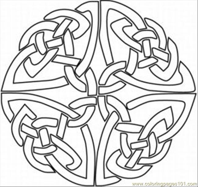 650x616 Kaleidoscope 1med Coloring Page