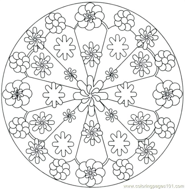 650x664 Kaleidoscope Coloring Pages Kaleidoscope Coloring Page Free