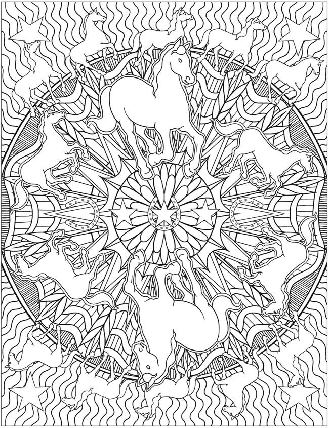 650x845 Animal Kaleidoscope Designs Coloring Book Dover Publications
