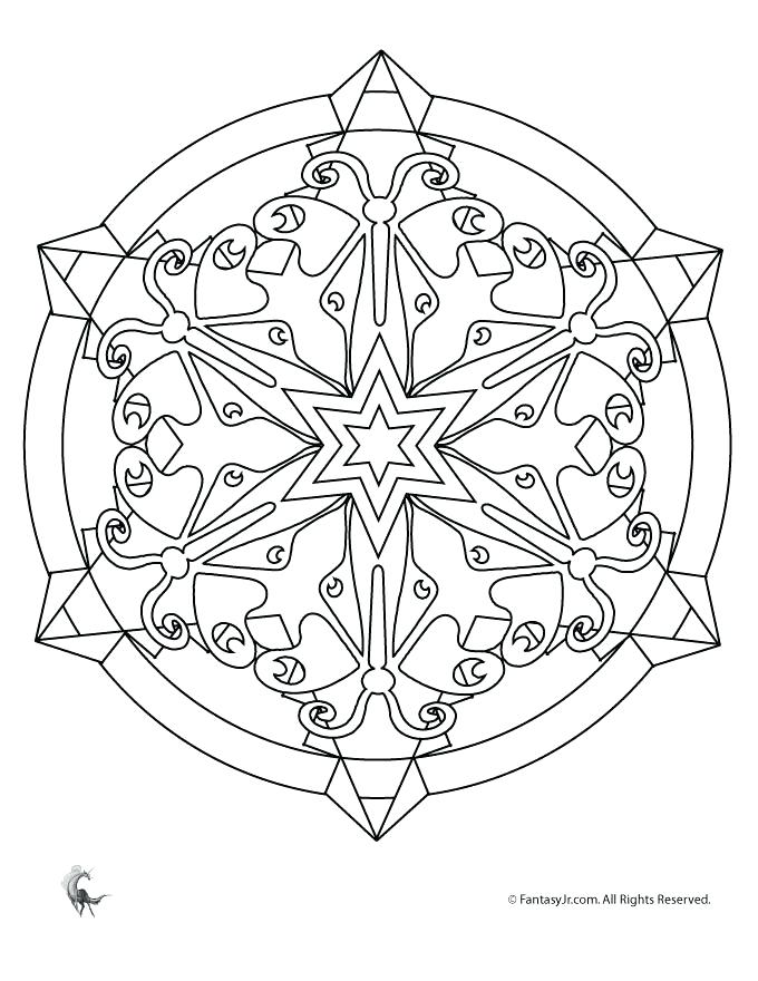 680x880 Kaleidoscope Coloring Pages Kaleidoscope Coloring Page