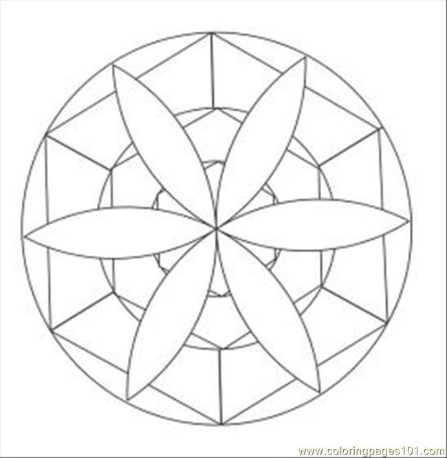 650x666 Kaleidoscope Coloring Pages