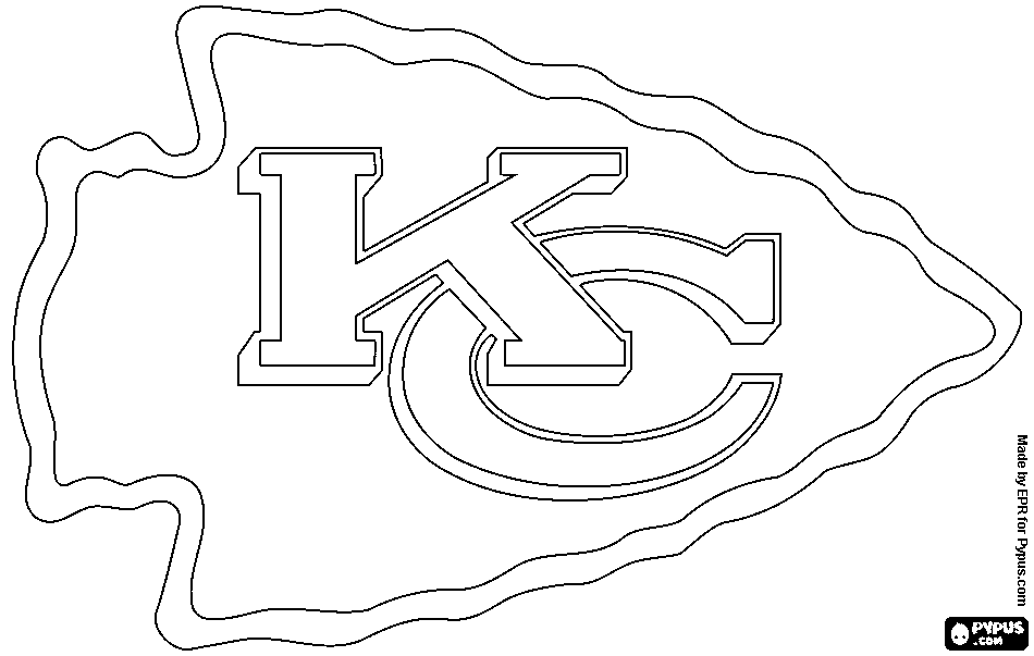 Kansas City Chiefs Logo Coloring Page 950x603 Kansas City Chiefs Logo Coloring Page