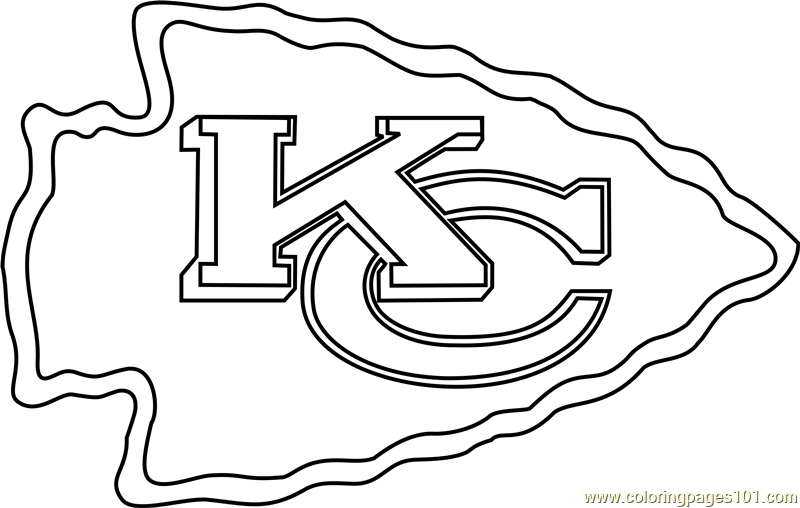 800x508 Kansas City Chiefs Logo Coloring Page