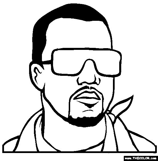 554x565 Kanye West Hip Hop Coloring Book Compiled By Jamee Schleifer