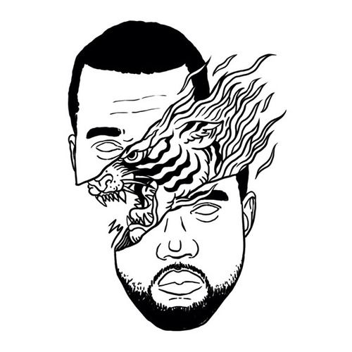 500x500 Kanye West Illustration Kanye Poster Kanye West