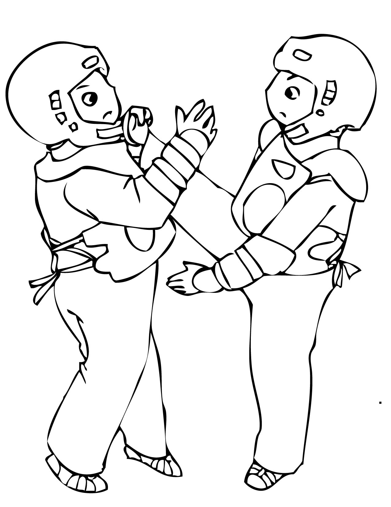 1275x1650 Karate Coloring Pages Birthday Printable Within On Martial Arts