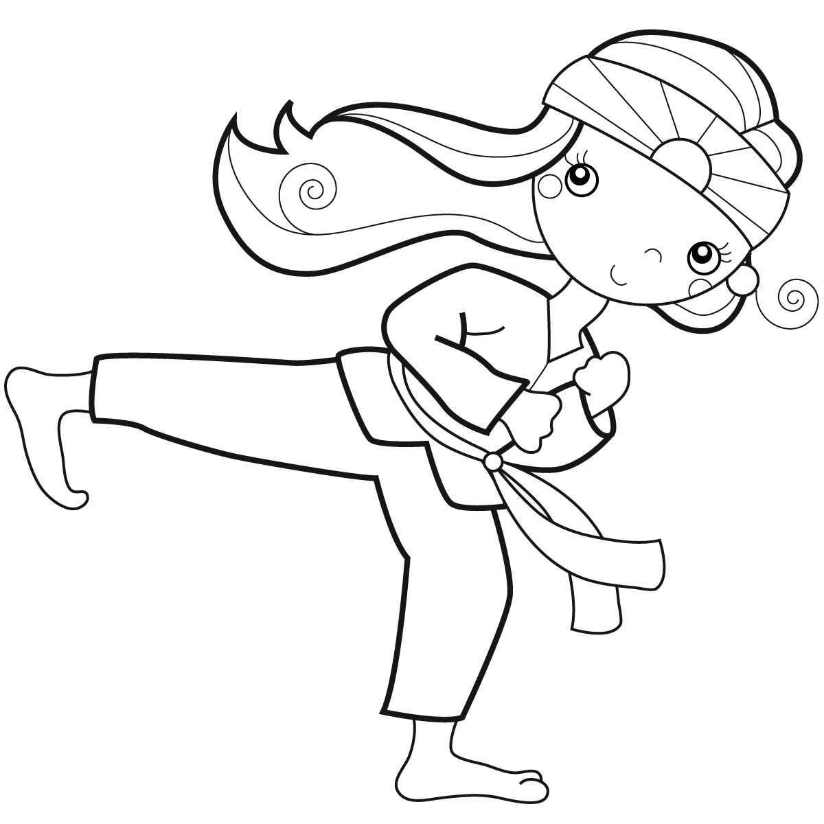 1200x1200 Karate Kid Coloring Page Printable Pictures With Pages