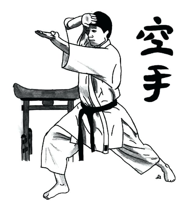 600x671 Luxury Karate Kid Coloring Pages Or Karate Coloring Pages 18