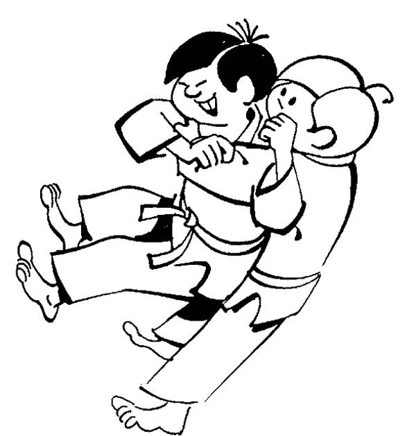 600x629 Karate Kid Sub Mission Style Coloring Page Kids Play Color