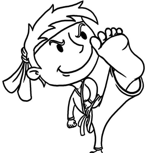 600x600 Karate Pictures To Color Chibi Karate Boy Coloring Pages Batch