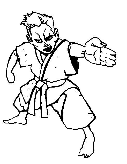 491x635 Kids N 10 Coloring Pages Of Karate