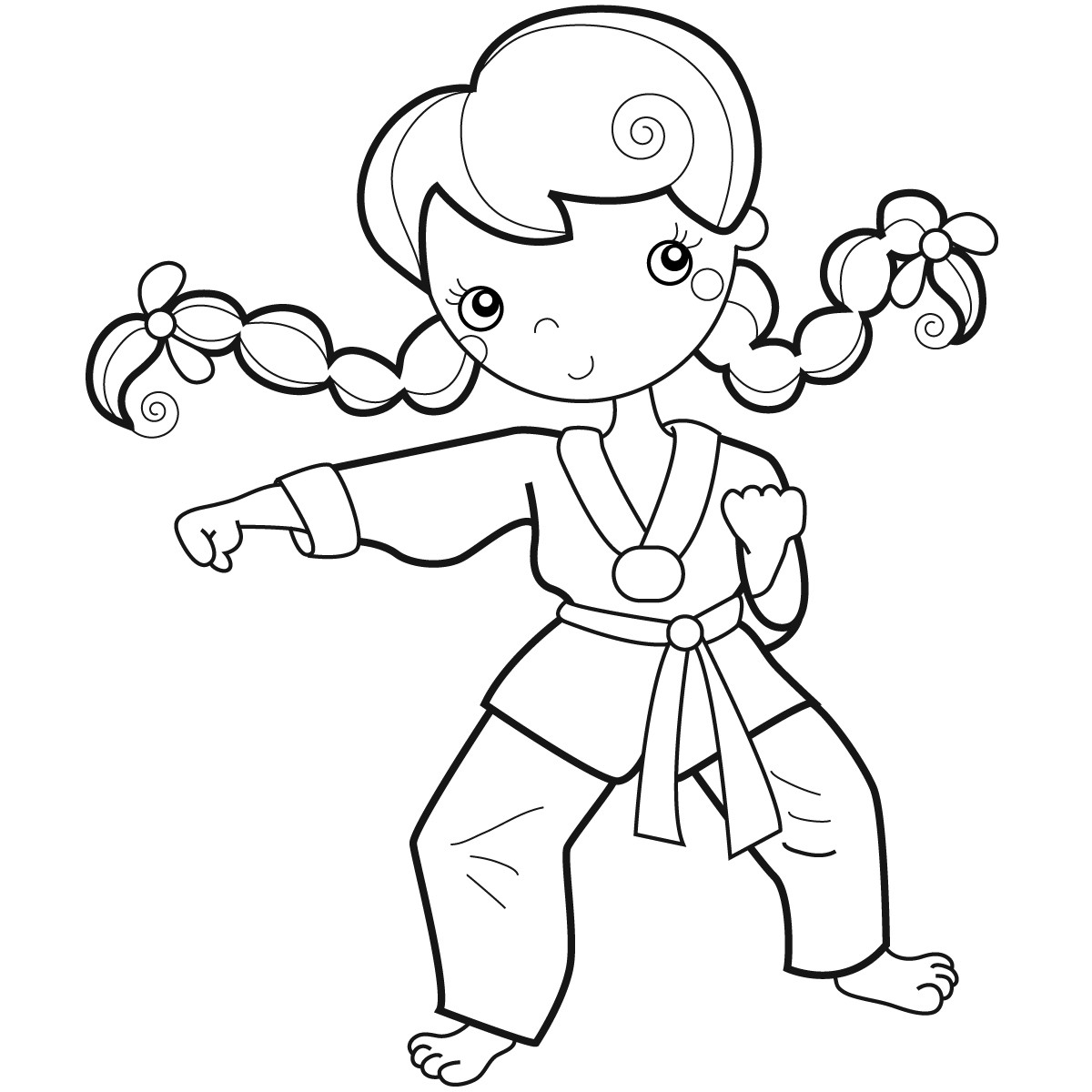 1200x1200 Pleasing Karate Kid Coloring Pages