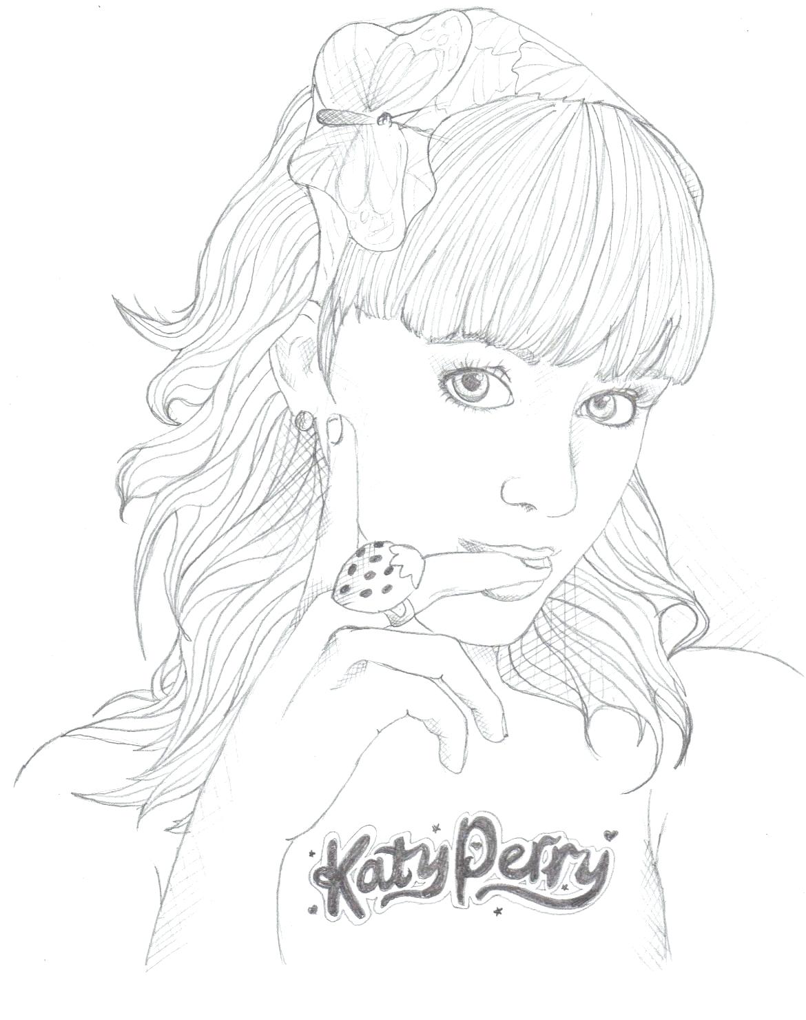 Katy Perry Coloring Sheets Coloring Pages