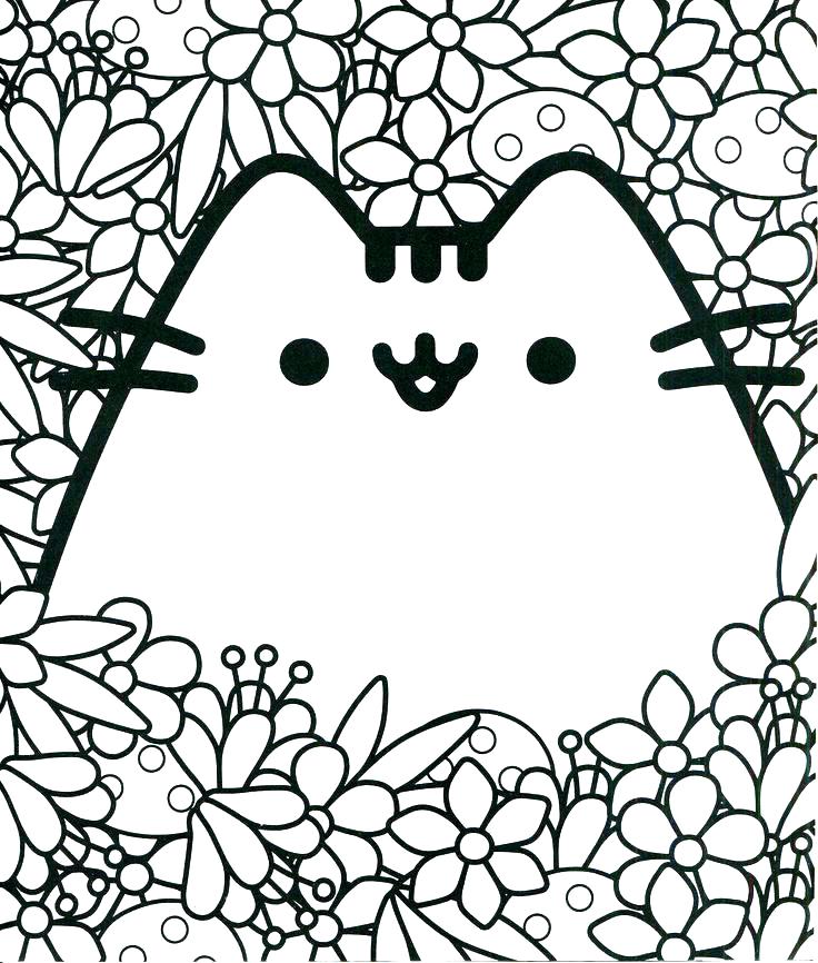 Kawaii Cat Coloring Pages at GetColorings.com | Free printable ...