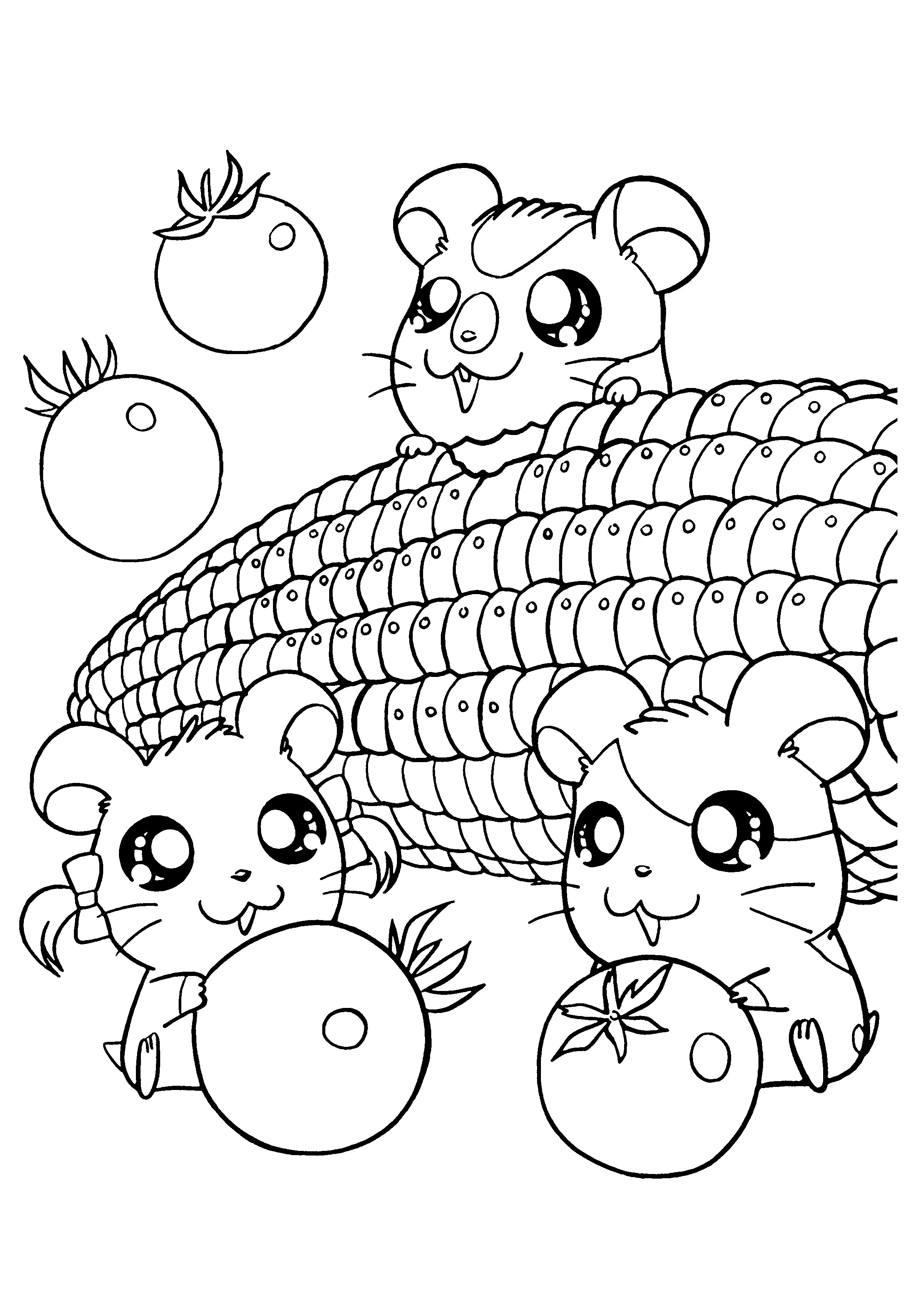 2400x3400 Kawaii Coloring Pages Free Fresh Food Coloring Pages Healthy