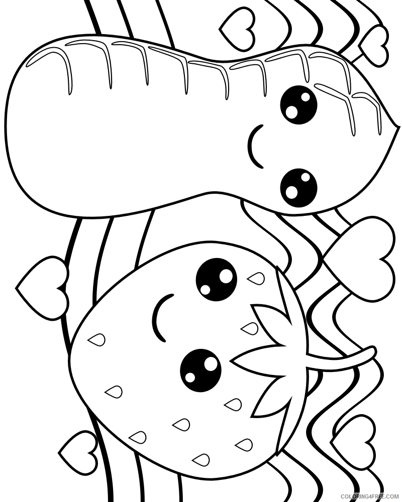 800x1000 Printable Kawaii Coloring Pages Sausage Coloring4free