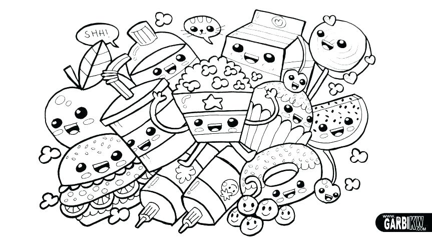 863x485 Kawaii Food Coloring Sheets Book Together With Google Search