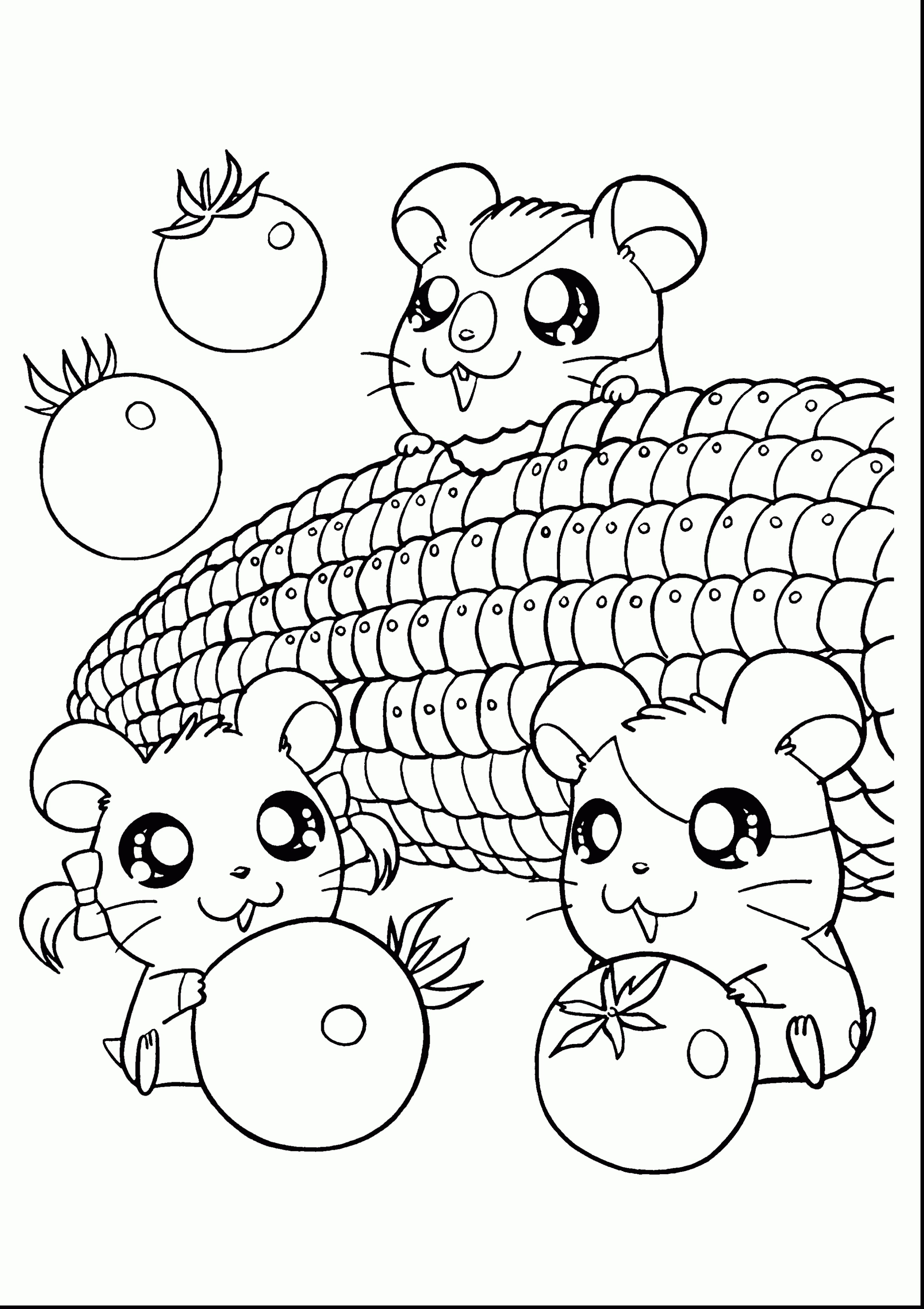 2640x3740 Coloring Pages Cute Food Fresh Kawaii Food Coloring Pages Mr Dong