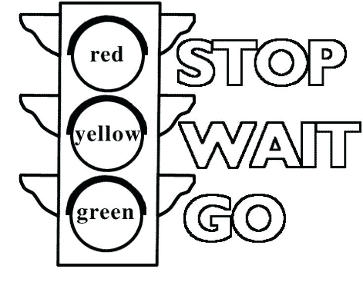 735x572 Printable Construction Signs Traffic Light Signs Coloring Pages