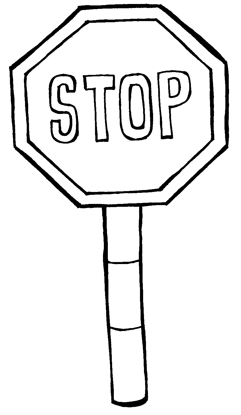 847x1457 Stop Sign Coloring Sheet